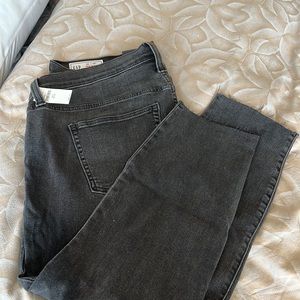 Gap Mid Rise Skinny Jeans washed Black